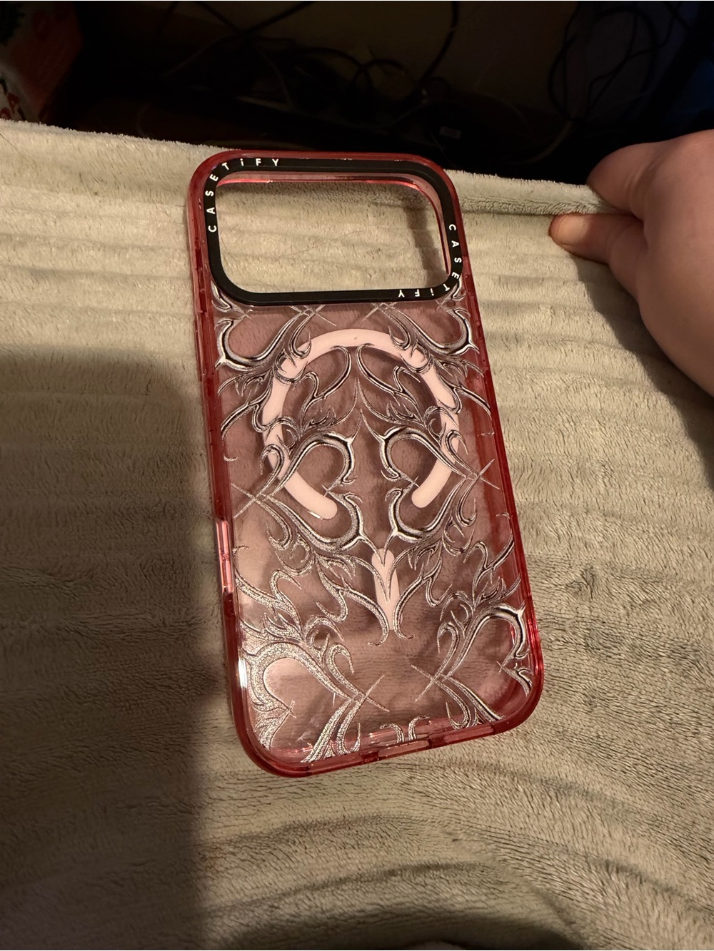 Casetify Metallic Heart iPhone 17 Pro Max case
